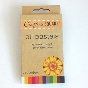 Crafter's Square Oil Pastels Set 12 Color Set (Pastel Crayon/ Sticks)